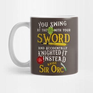 Arise Sir Orc! Mug